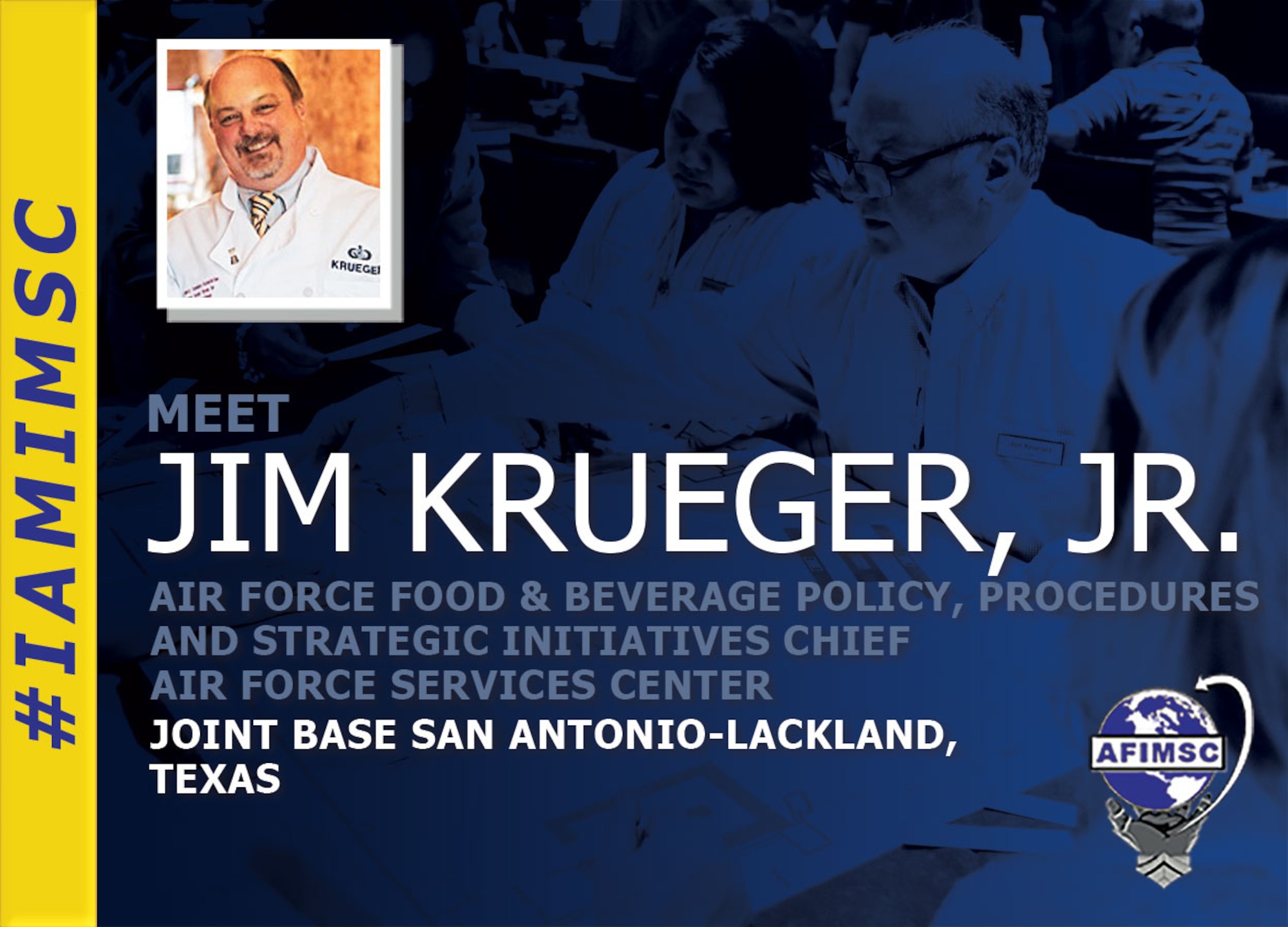 IAMIMSC spotlight graphic highlighting Jim Krueger Jr.
