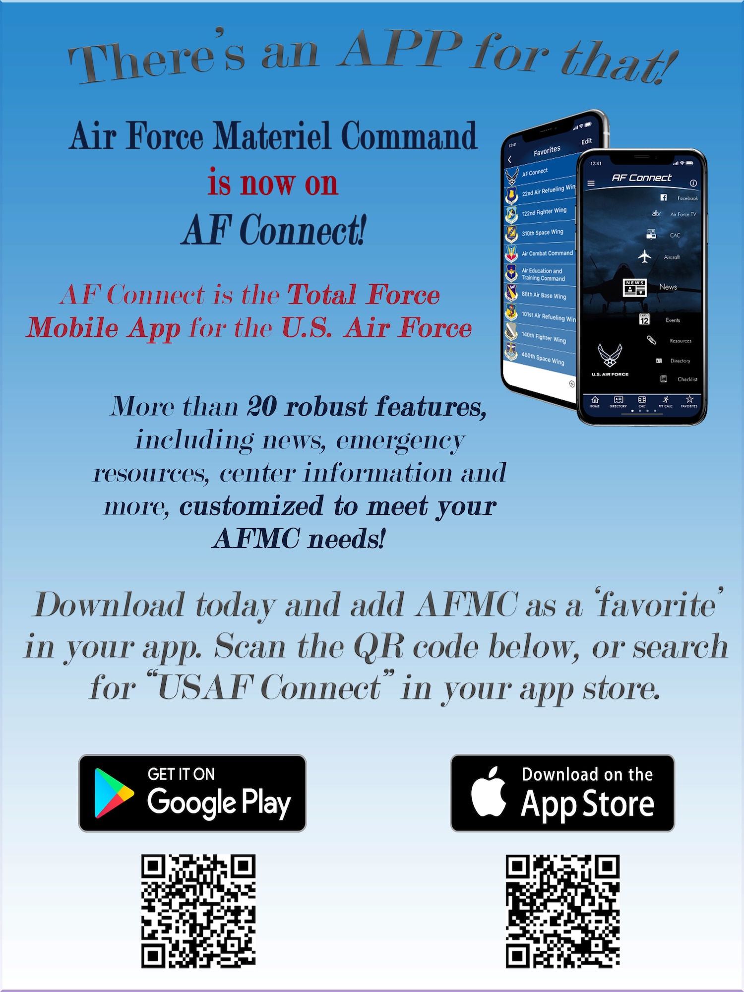 AF Connect App poster