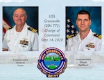 Change of Command Graphic for USS Greeneville (SSN 772). (U.S. Navy/MC1 Michael Zingaro)