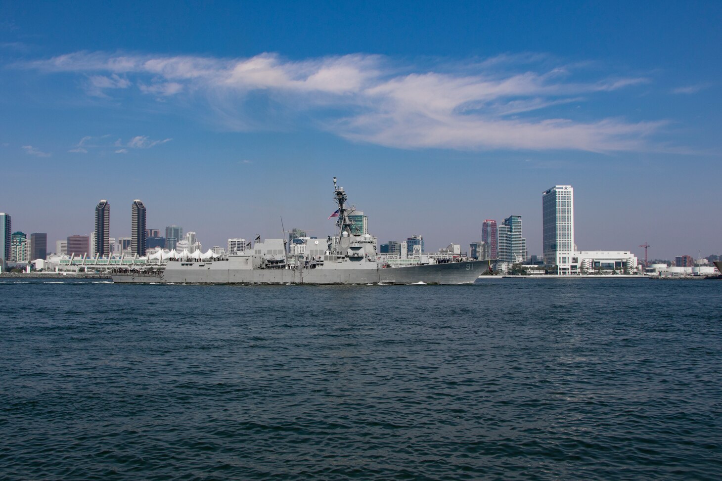 USS Pinckney (DDG 91) returns to its homeport of Naval Base San Diego