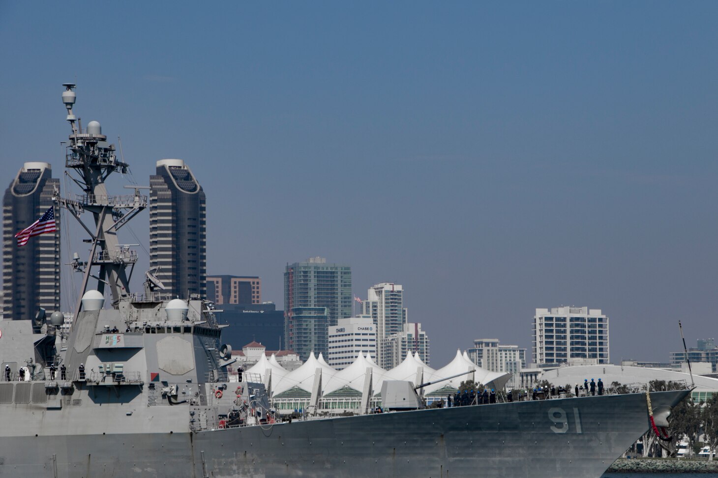 USS Pinckney (DDG 91) returns to its homeport of Naval Base San Diego