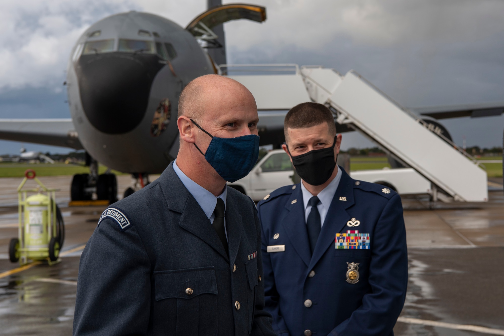 Royal Air Force and U.S. Air Force work together