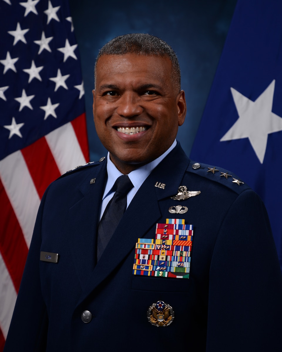 This is the official portrait of Lt. Gen. Richard M. Clark.