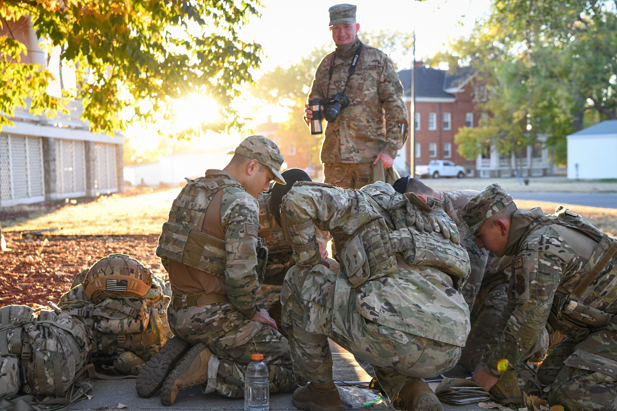Airmen grouping before Crow Creek Challenge