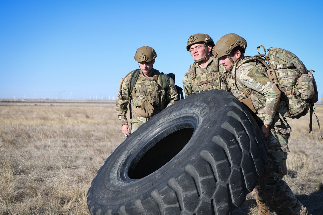 airmen flip tires