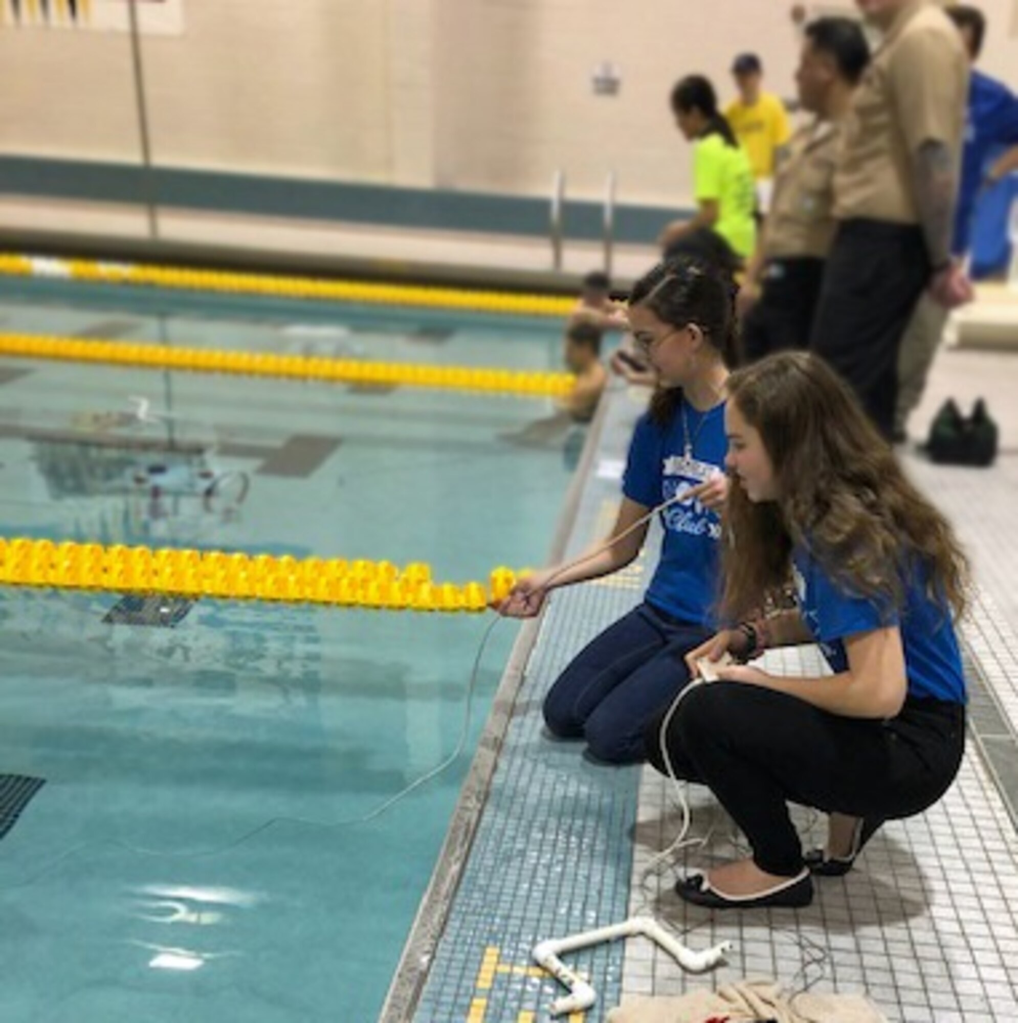Students compete at a competition.