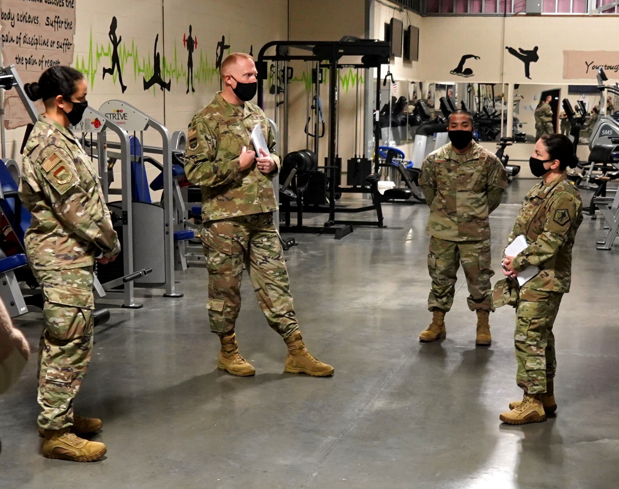 Air Force Staff Sgt. Sean Mesina, Air Force Mortuary Affairs Operations religious affairs specialist, highlights AFMAO’s resiliency program resources to Army Brig. Gen. Hope Rampy, Adjutant General of the Army, during an orientation Oct. 6, 2020 at Dover Air Force Base, Delaware. The resiliency program is in place to support service members who have the sacred duty of caring for the fallen and their families. (U.S. Air Force photo by Staff Sgt. Benjamin N. Valmoja)