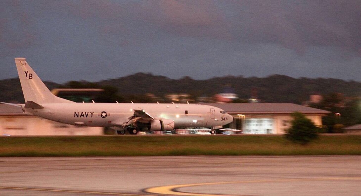 201007-N-EX167-006 BRUNEI (Oct. 6, 2020) - A P-8A Poseidon aircraft from Patrol Squadron (VP) One taxis for takeoff during an exercise in support of CARAT Brunei 2020. CARAT is a ten-country exercise series between the United States and Bangladesh, Brunei, Indonesia, Malaysia, Singapore, Sri Lanka, the Philippines, Thailand, and Timor-Leste. (U.S. Navy Photo by Lt. Cmdr. Christopher Brass)