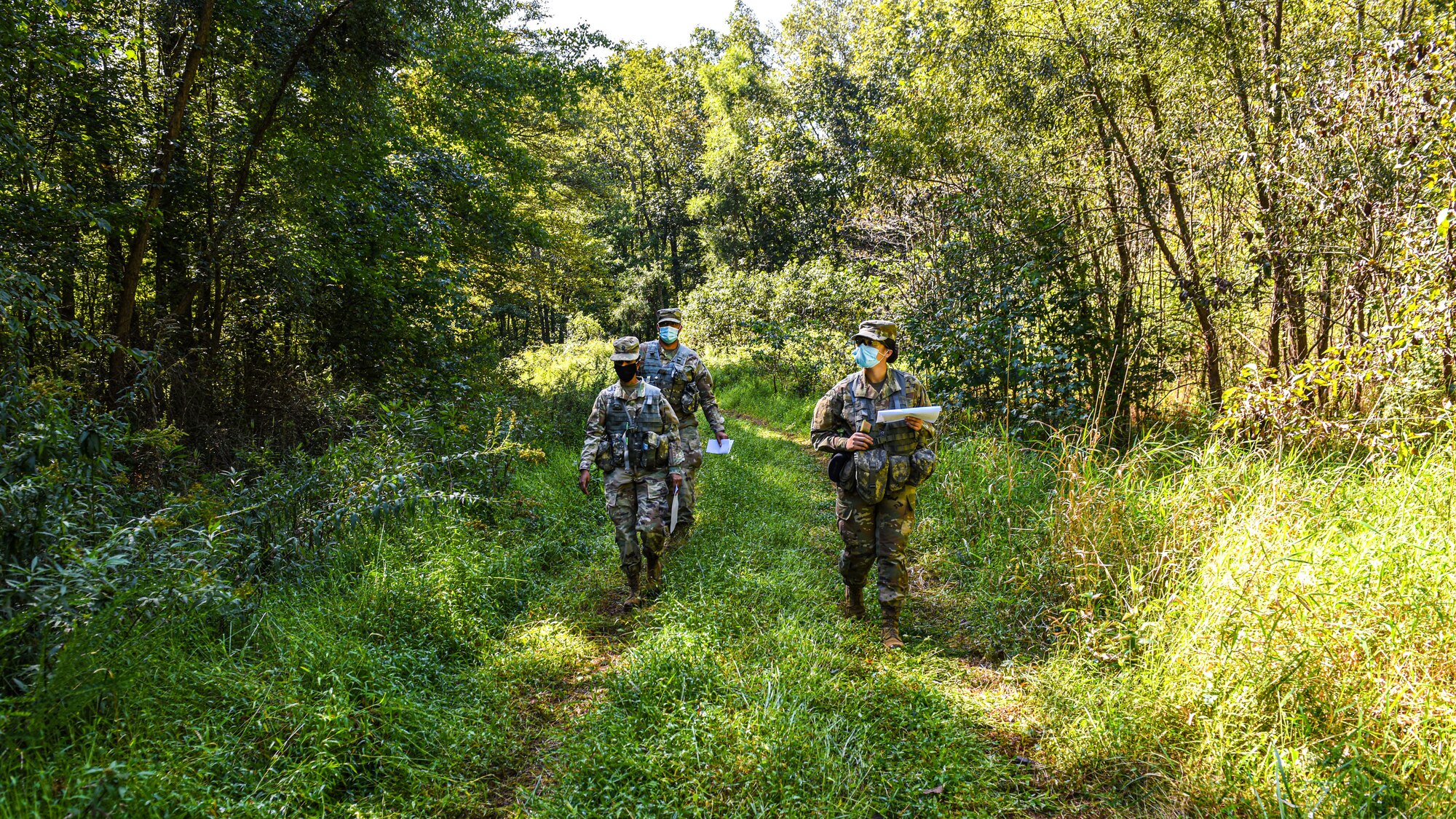 Soldiers assigned to the 250th BSB utilize Army Support Activity, Dix ranges in order to remain qualified in land navigation.