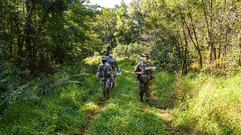 Soldiers assigned to the 250th BSB utilize Army Support Activity, Dix ranges in order to remain qualified in land navigation.