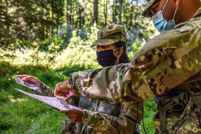 Soldiers assigned to the 250th BSB utilize Army Support Activity, Dix ranges in order to remain qualified in land navigation.
