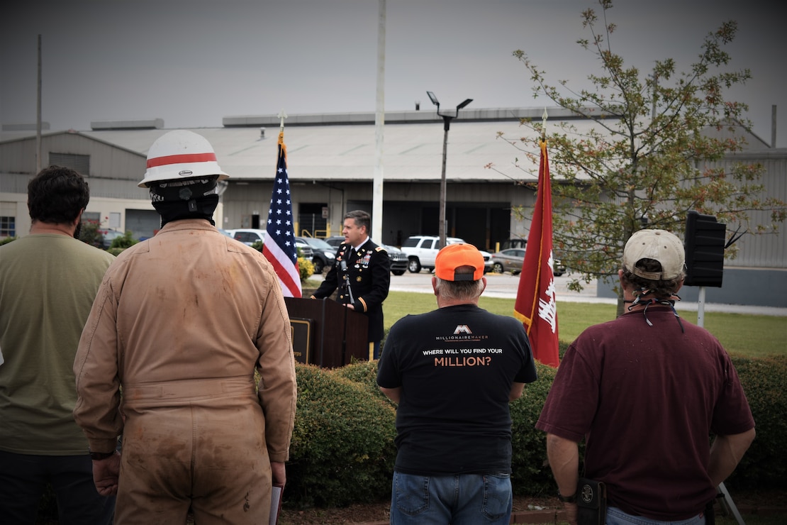 IN THE PHOTOS, Memphis District employees gather for a memorial earlier today at the Clifford-Davis Odell Horton Federal Building to honor and remember seven teammates, who to many of us were family, that we unfortunately lost over the last year. All seven have been and will be dearly missed. The District Commander, Corps Chaplain, Physical Support Branch Chief Lawrence “LT” Thomas, and Operations Division Chief Russell Davis III spoke words of solace and encouragement during this time where we are all experiencing a rollercoaster ride of emotions. (USACE photos by Jessica Haas)