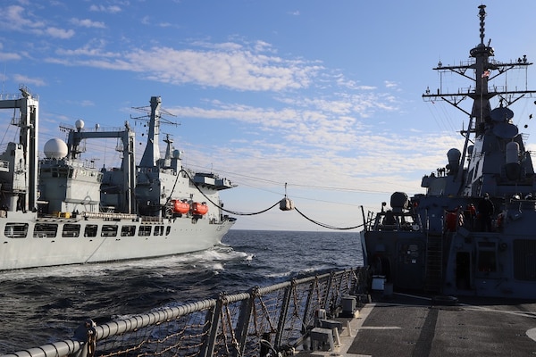 USS The Sullivans (DDG 68) in the North Sea during Exercise Joint Warrior 20-2