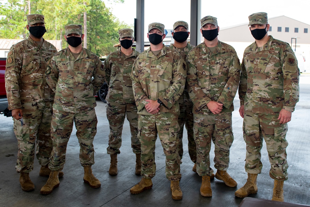 Moody’s first sergeants pose for a photo.