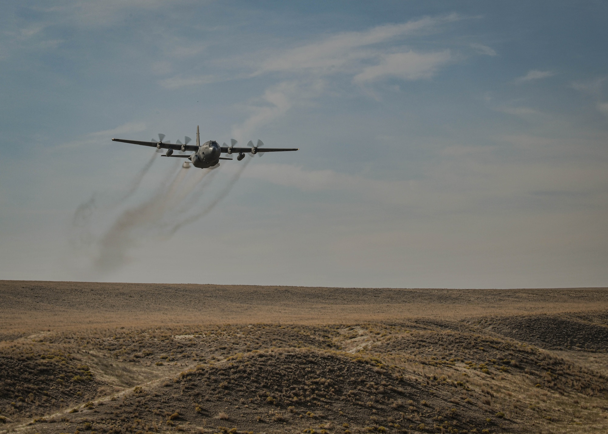 Reserve Citizen Airmen from Youngstown Air Reserve Station, Ohio, traveled to Mountain Home AFB to conduct aerial spray operations to combat the growth of cheatgrass, an invasive winter annual.