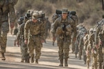 National Guard Soldiers with the 116th Cavalry Brigade Combat Team conduct training in the Boise National Forest, Idaho, Oct. 3. 2020. Secretary of the Army Ryan D. McCarthy announced Oct. 13, 2020, that "people" will now be the Army's top priority, as the force works to give junior leaders more time to build cohesive teams.