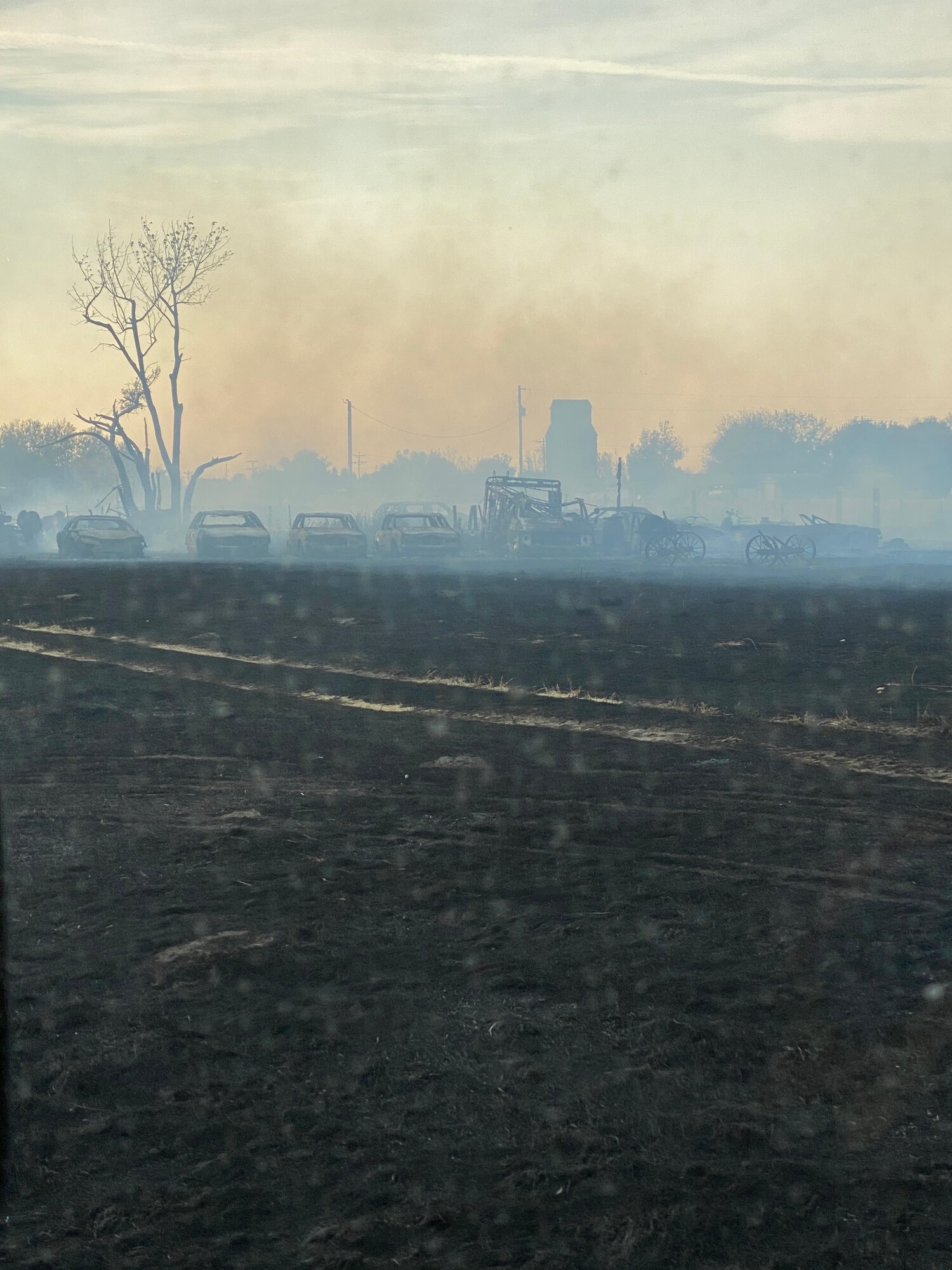 A wildland fire is distinguished by several fire departments Oct. 8, 2020, near Fort Shaw, Mont.