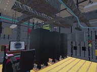 In the virtual reality simulation developed by the Norfolk Naval Shipyard Technology and Innovation Lab, users are able to enter Dry Dock 3 and witness a submarine pull into drydock from various angles and locations. Users are also able to enter the submarine and explore compartments within the vessel. Nuclear Test Engineering Division (Code 2340) Assistant Shift Test Engineer (ASTE) Joey Hoellerich developed the simulation as a unique training experience for shipyard employees.