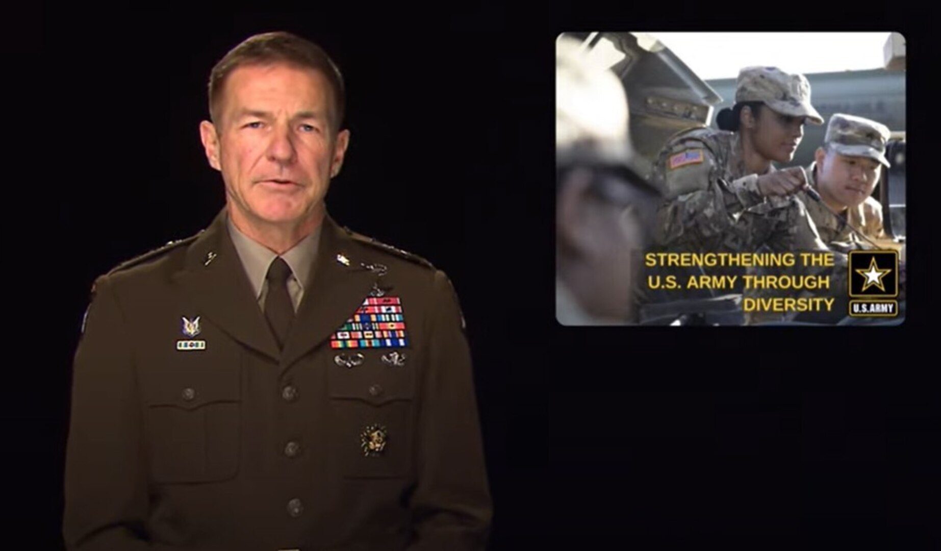 Chief of Staff of the Army Gen. James C. McConville delivers remarks during the Association of the U.S. Army Annual Meeting and Exposition, Oct. 14, 2020.