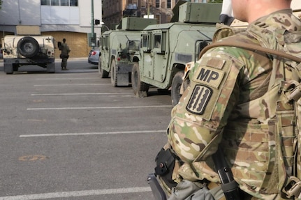 Virginia National Guard assisting law enforcement