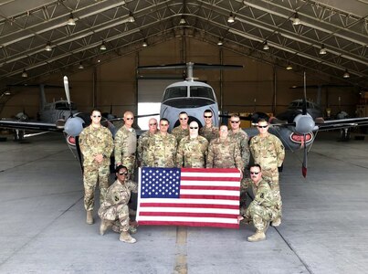 VNG fixed-wing aviators return to Virginia after successful deployment