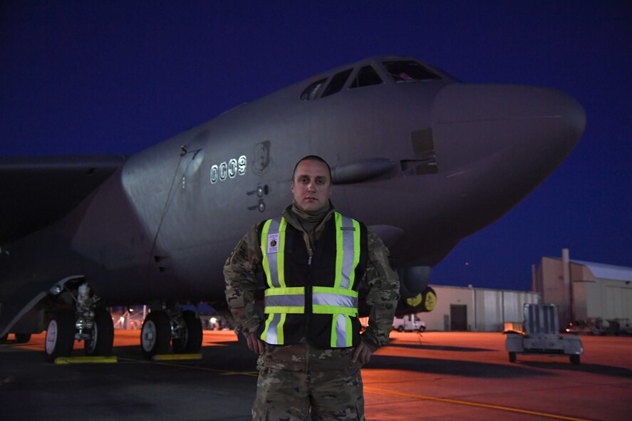 MSgt. Ryan Cordell is a part of the 5th Bomb Wing's Wing Inspection Team, which consists of performing inspections of the 5th Bomb Wing during exercises.