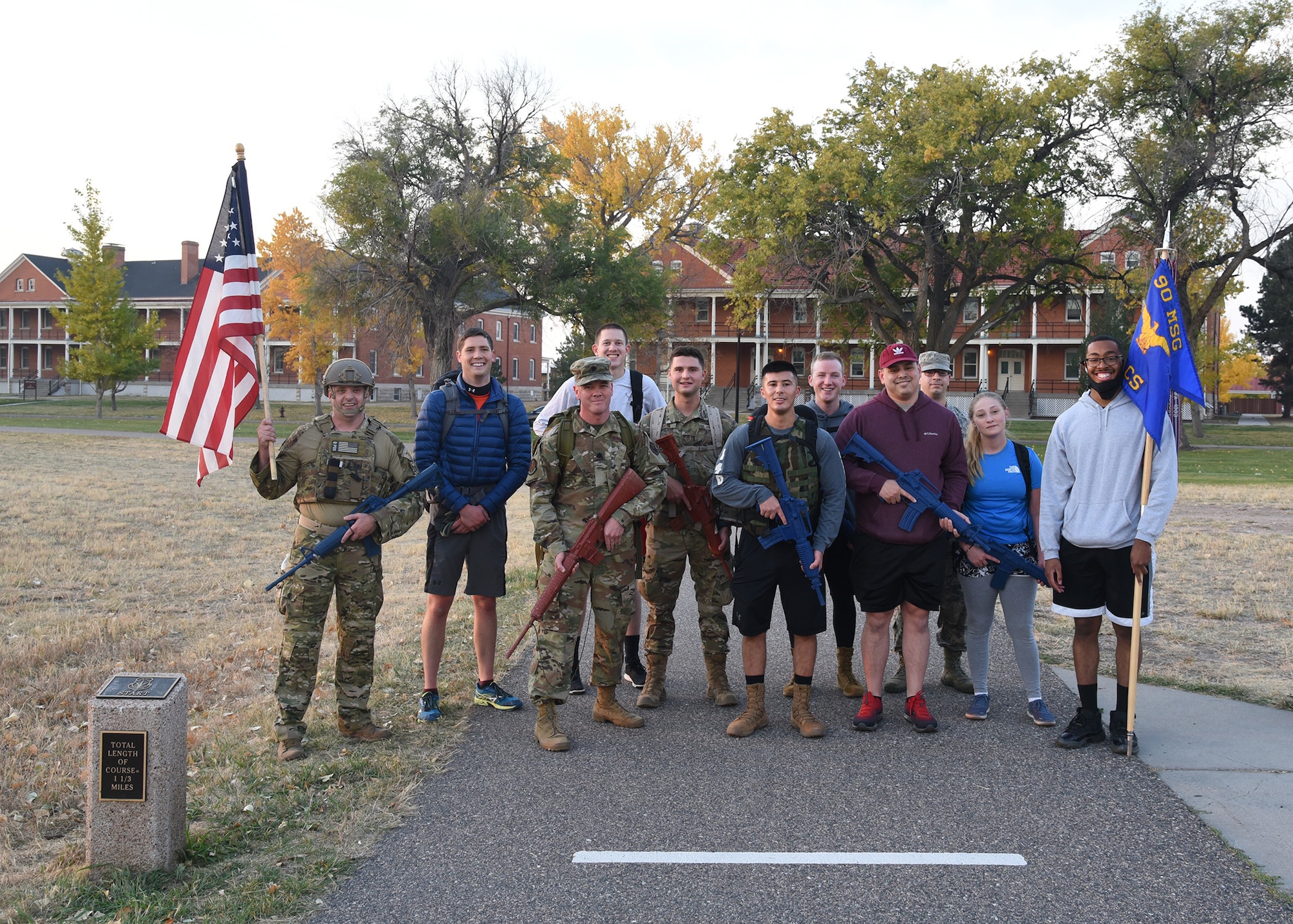 troops posing