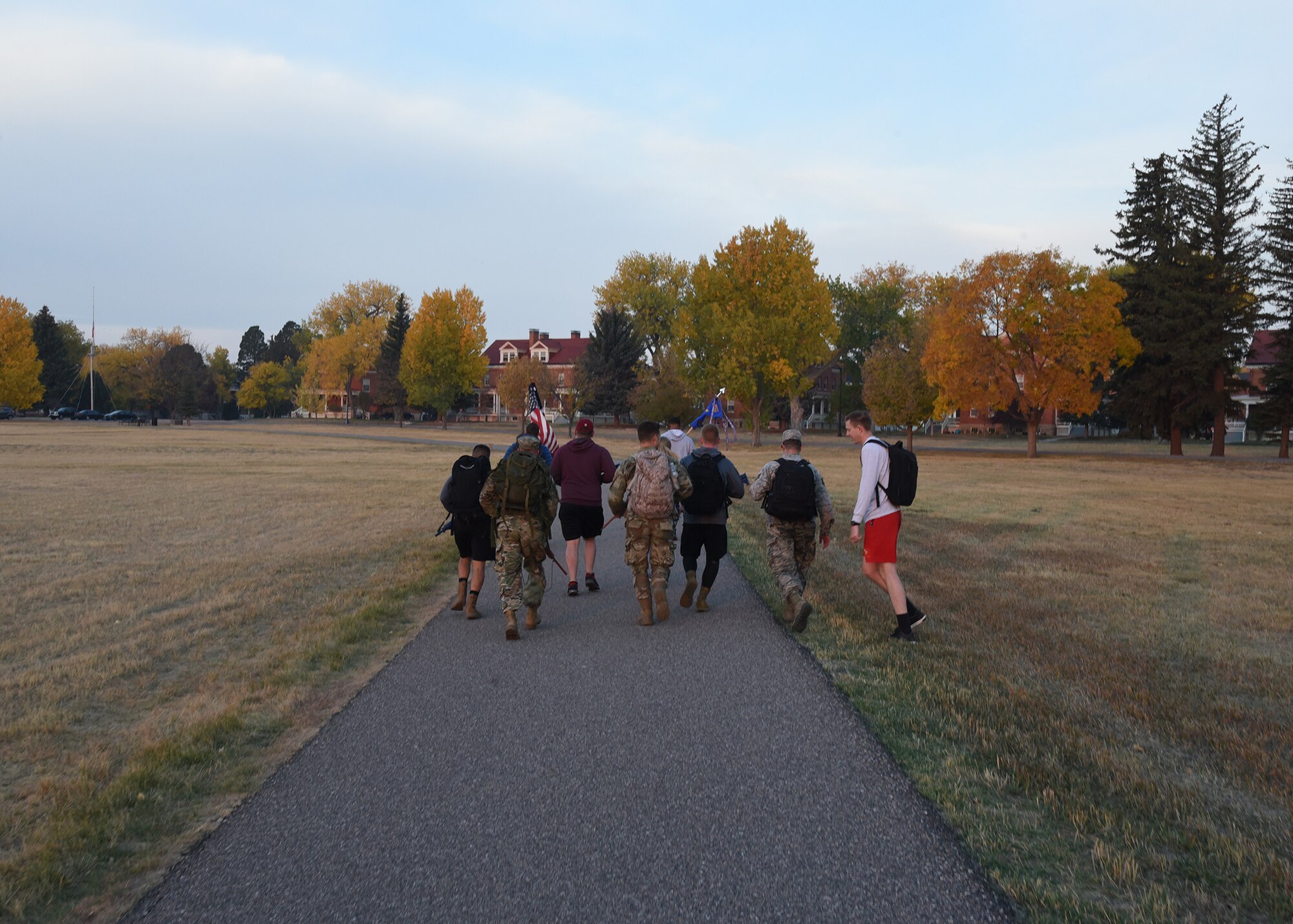 troops marching