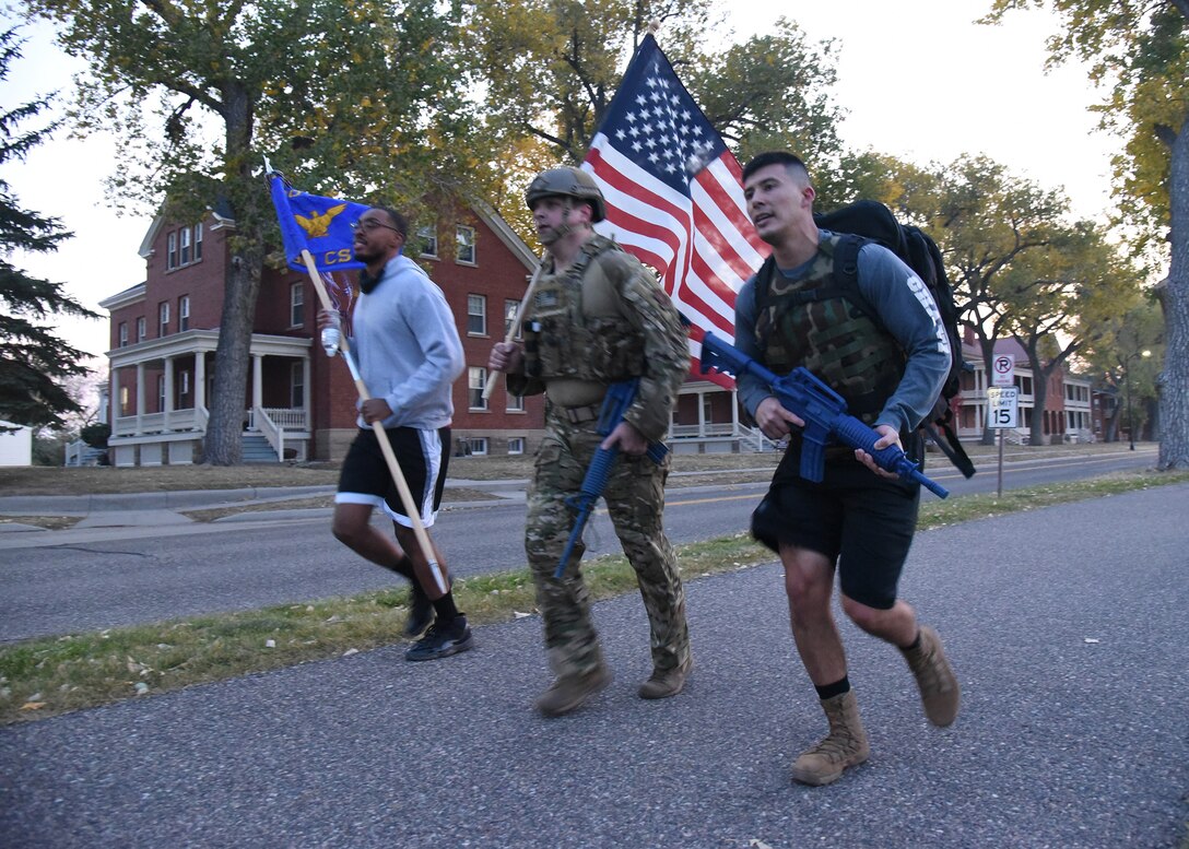 troops marching
