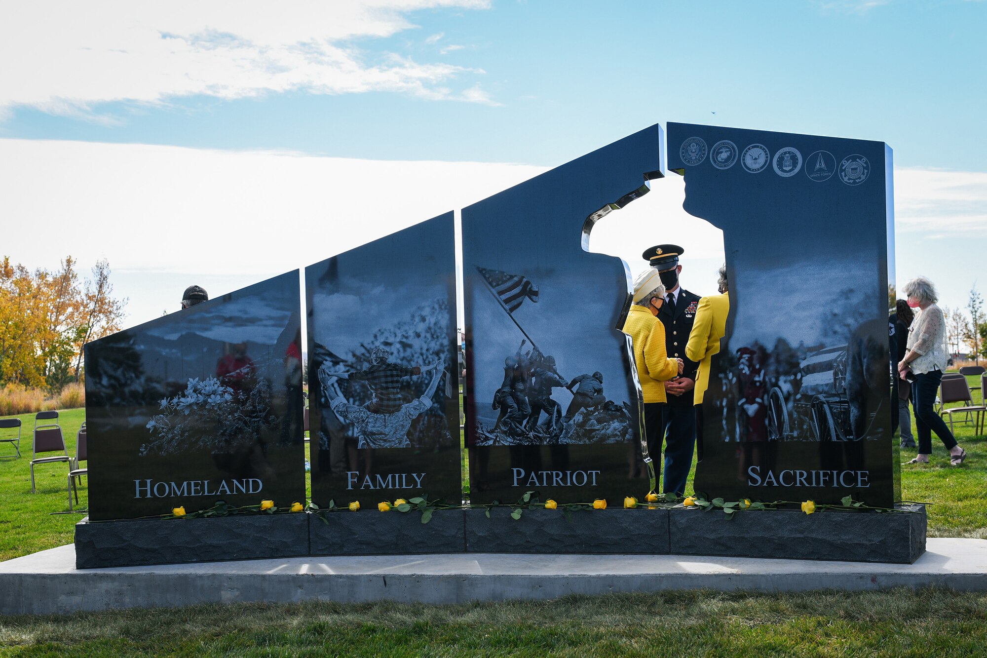 The Gold Star Families Memorial Monument was unveiled Oct. 14, 2020, at the Colorado Freedom Memorial in Aurora, Colo.