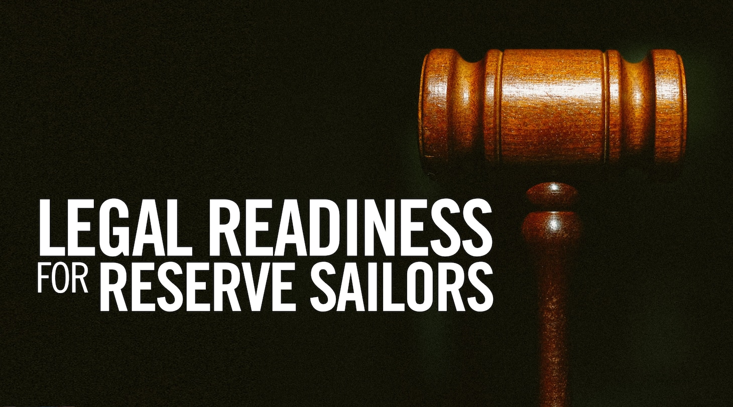 Legal Readiness for Reserve Sailors graphic.