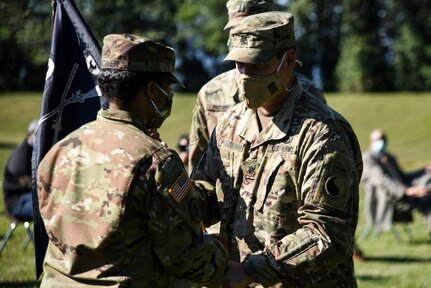 Virginia National Guard welcomes first female infantry company commander