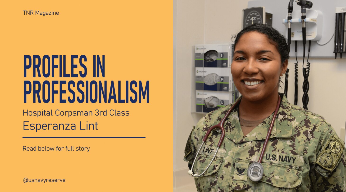 Profiles in Professionalism: HM3 Esperanza Lint > > Article View News