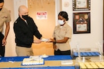 Navy Medicine Readiness and Training Command Lemoore celebrate Navy's 245th birthday.