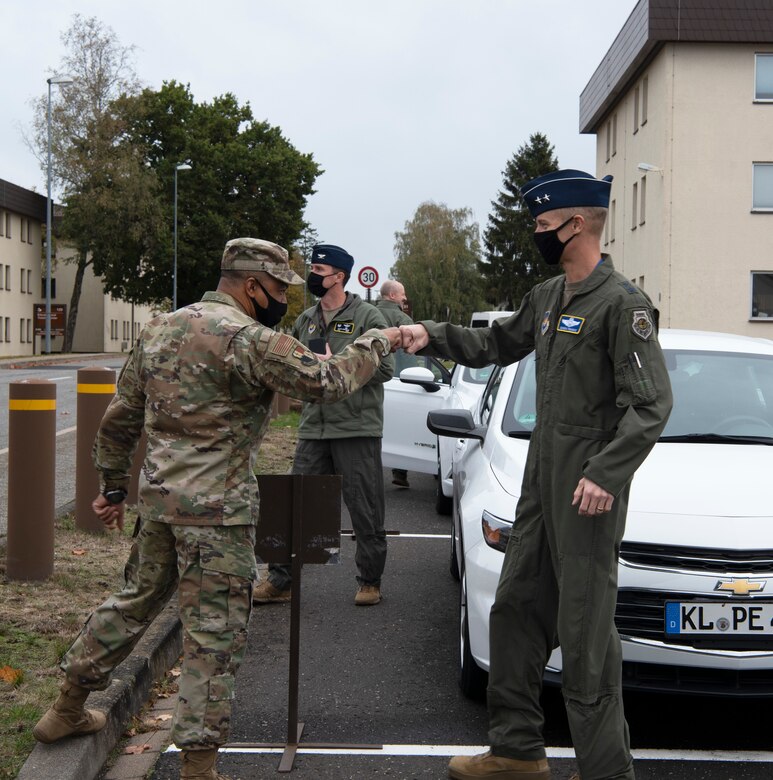The 52nd MMG was the second stop for France on his tour of Spangdahlem AB.