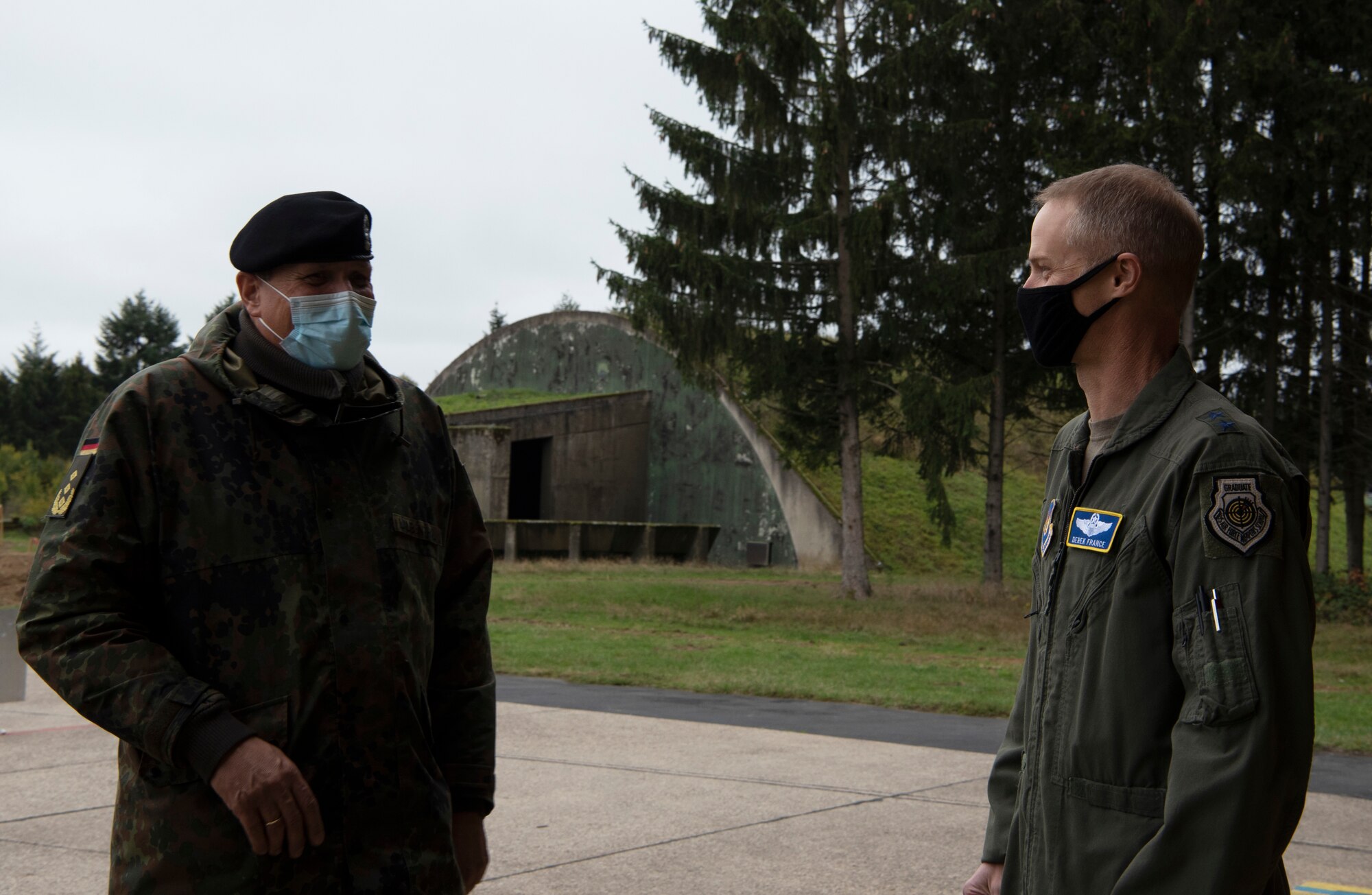 Both were visiting Büchel AB for a base tour and to become familiar with the base's daily mission.