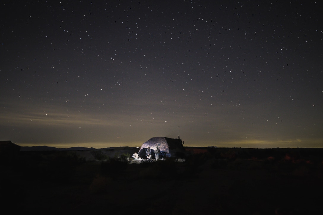 U.S. Marines conduct Forward Aiming and Refueling Point training at Marine Air Ground Combat Center Twentynine Palms, Calif., Oct. 15.