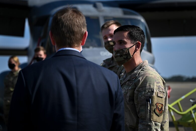 HAC-D majority professional staff member Hayden Milberg visits AFSOC