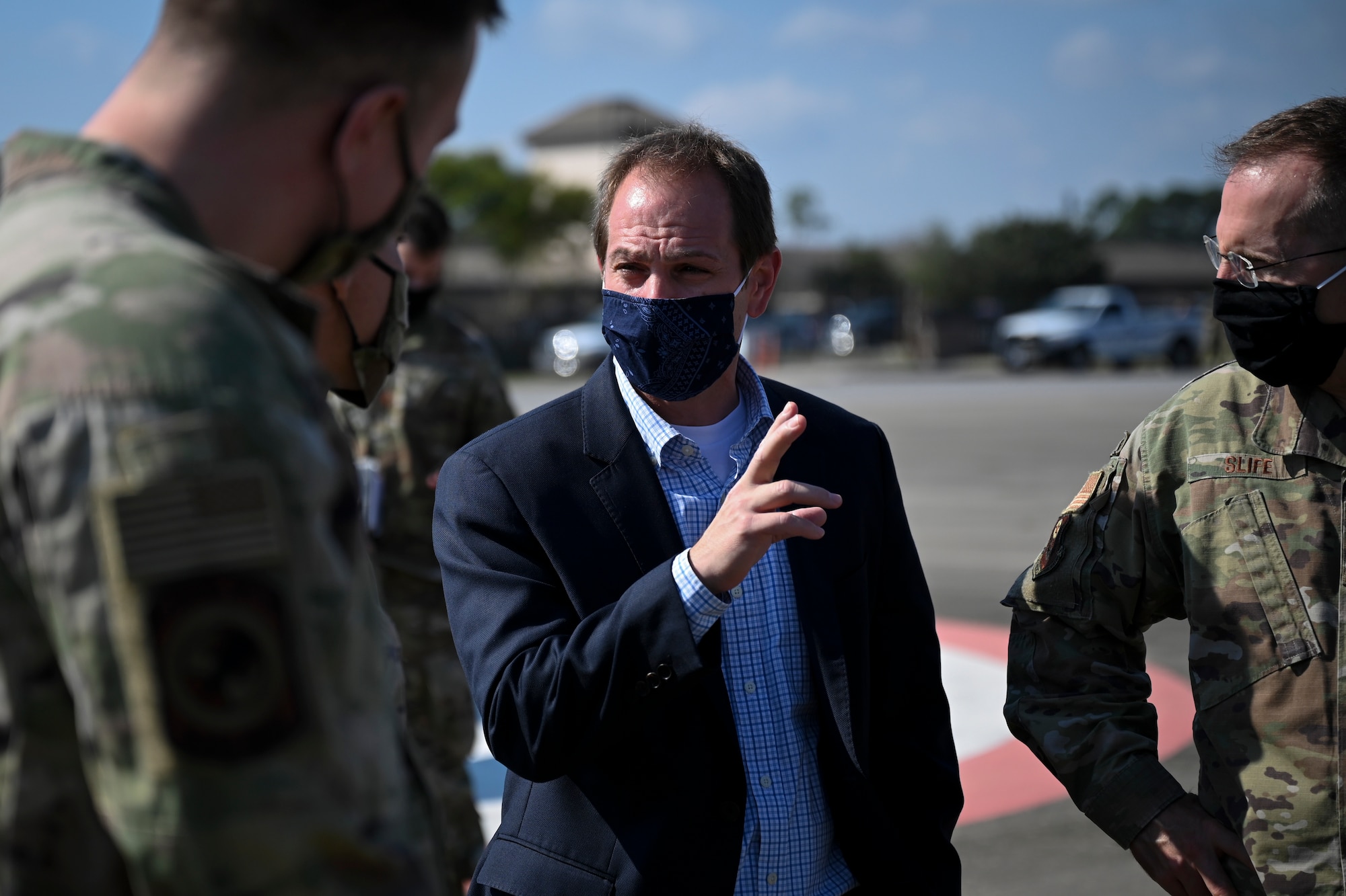 HAC-D majority professional staff member Hayden Milberg visits AFSOC