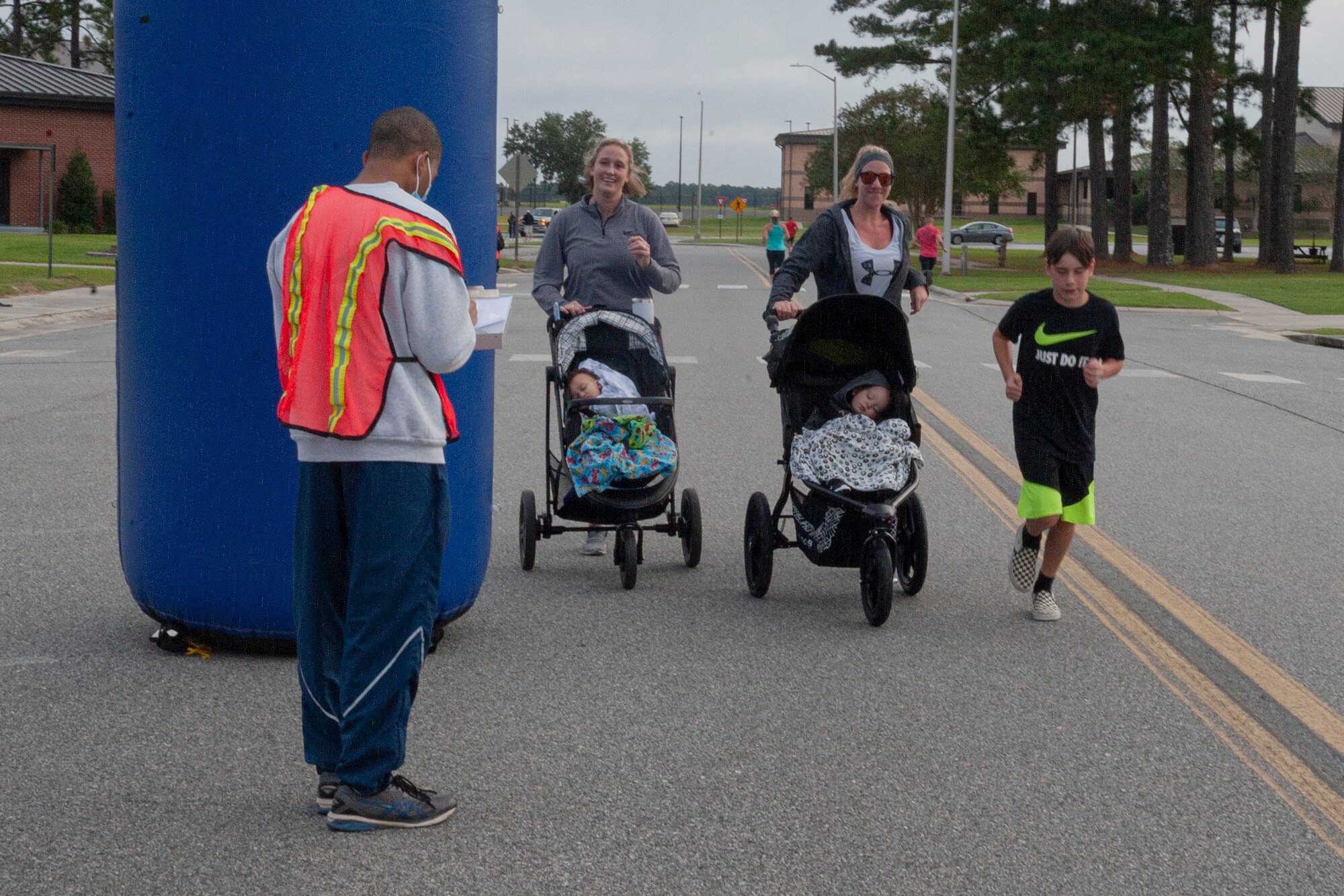 Photo of participants running