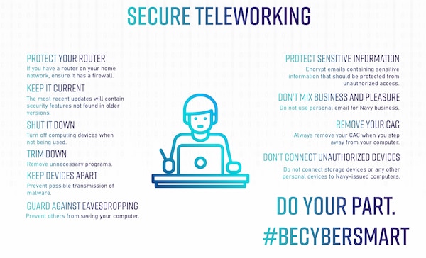 Secure Teleworking infographic