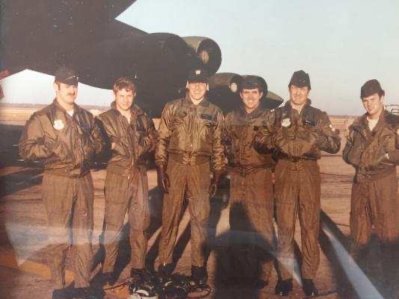 Lt. Col. Mark Garlow with crewmates. (Courtesy Photo)