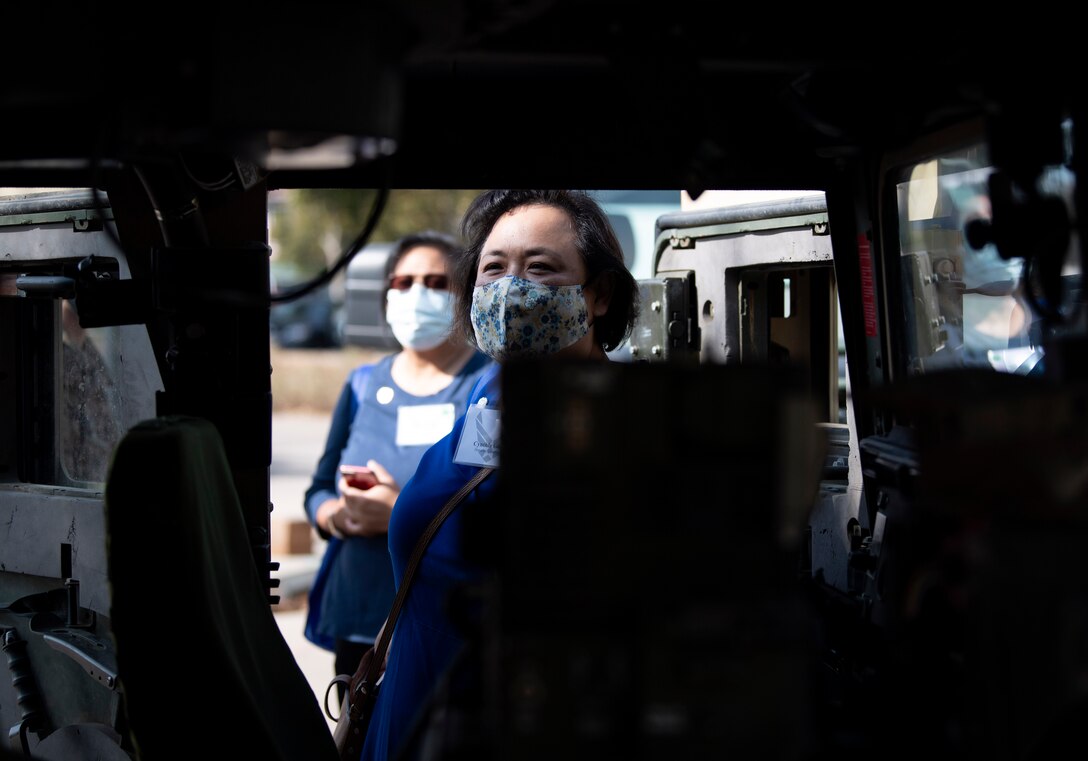 Photos of an off-base Honorary Commander event.