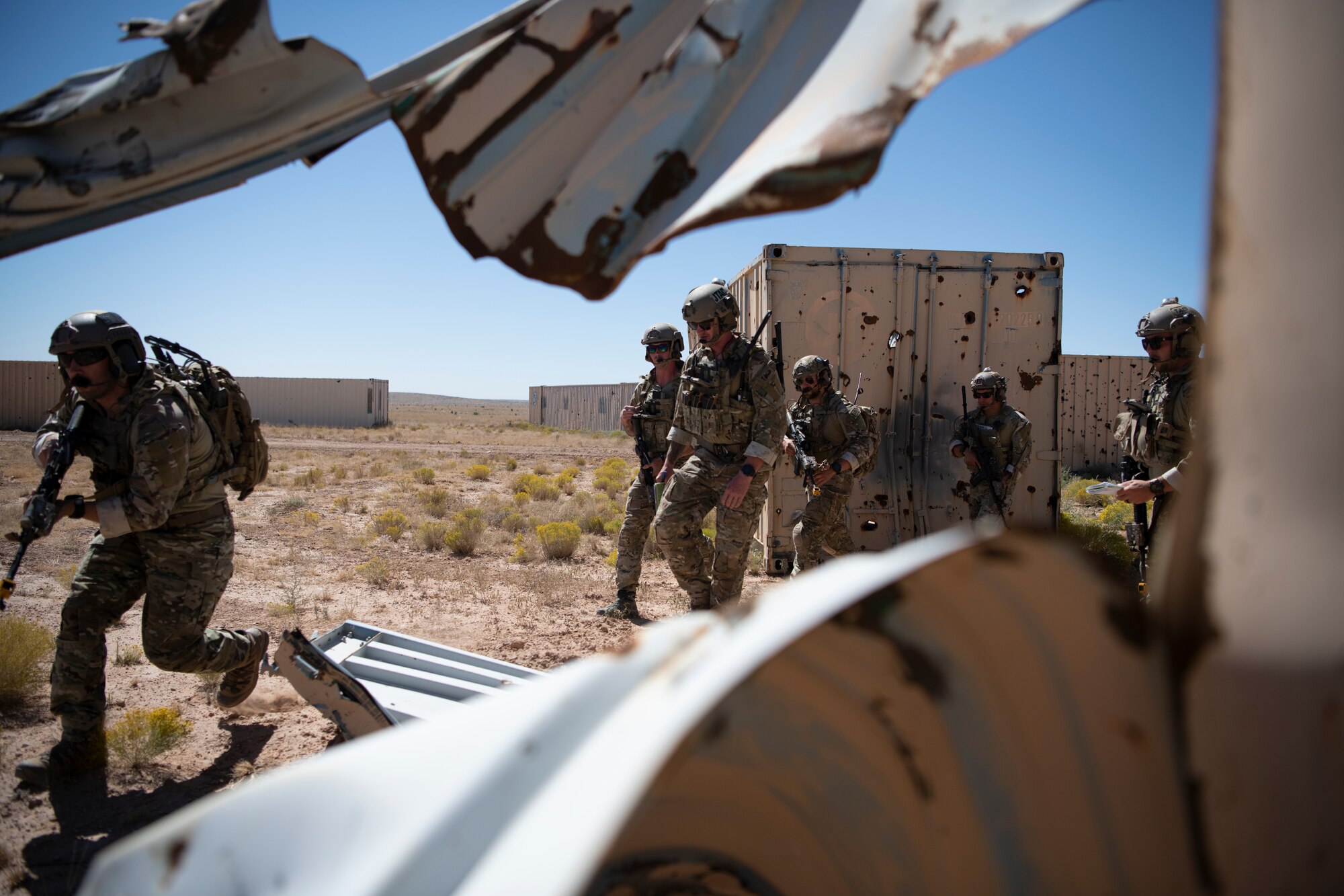 Holloman Airmen train in simulated combat environment