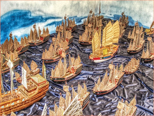 Zheng He’s fleet (Bruno Zaffani via Flickr)