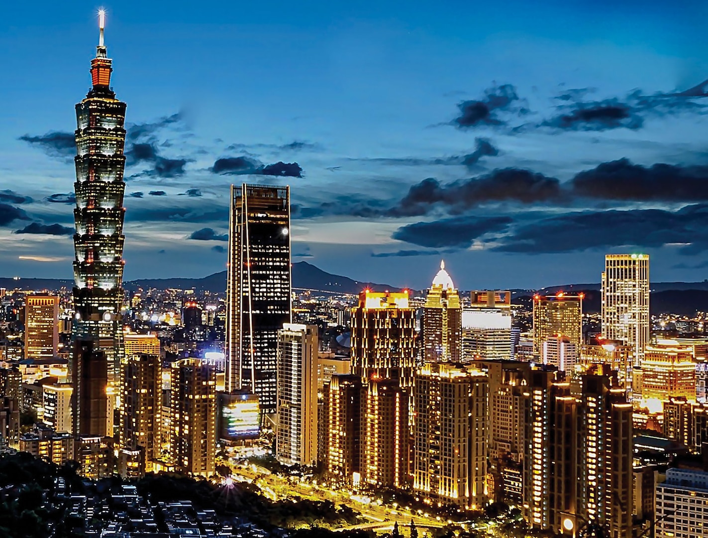 Taipei skyline view in 2020. The global pandemic is likely to harden Beijing’s positions on matters of party legitimacy and national sovereignty, such as over Taiwan. (Credit: 毛貓大少爺 from Taipei, Taiwan)