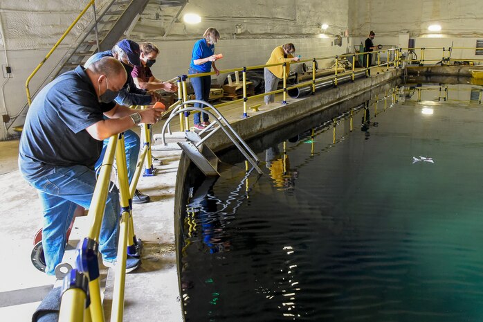 Members of this years’ Albert Einstein Distinguished Educator Fellowship (AEF) Program learn about SeaGlide on Sept. 25, 2020.