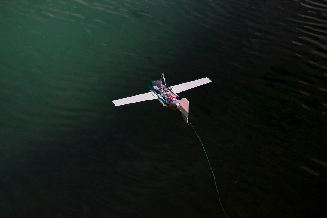 A SeaGlide operates in the David Taylor Model Basin.