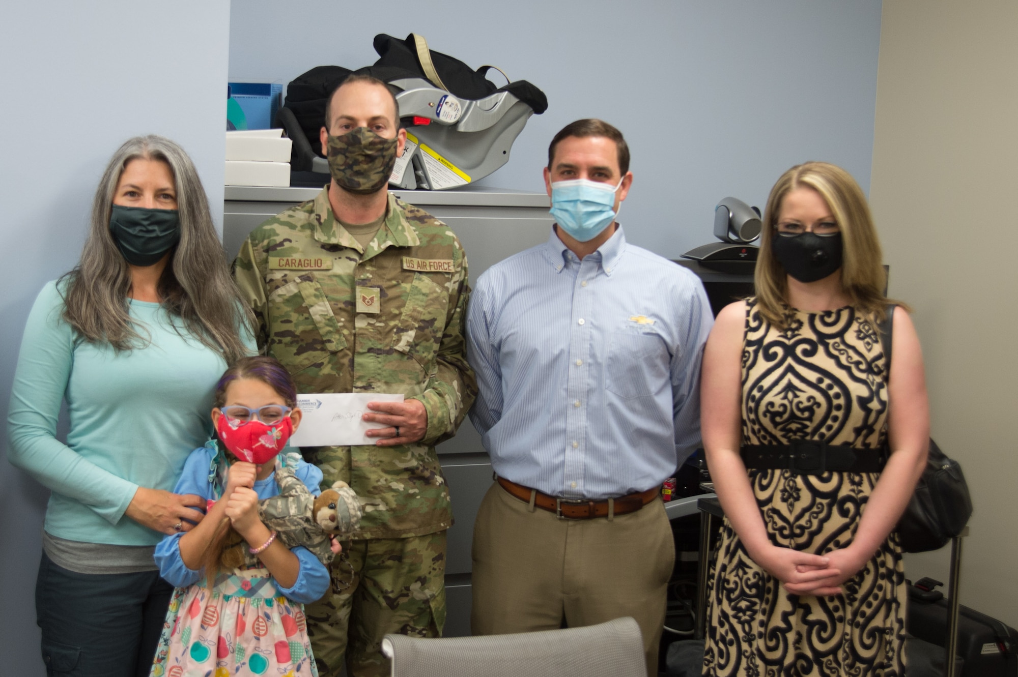 Photo of U.S. Air Force Staff Sgt. Daniel Caraglio Medical Group mental health technician, was named Military Citizen of the Year by the Greater Sumter Chamber of Commerce, reflecting on his time at Shaw AFB.