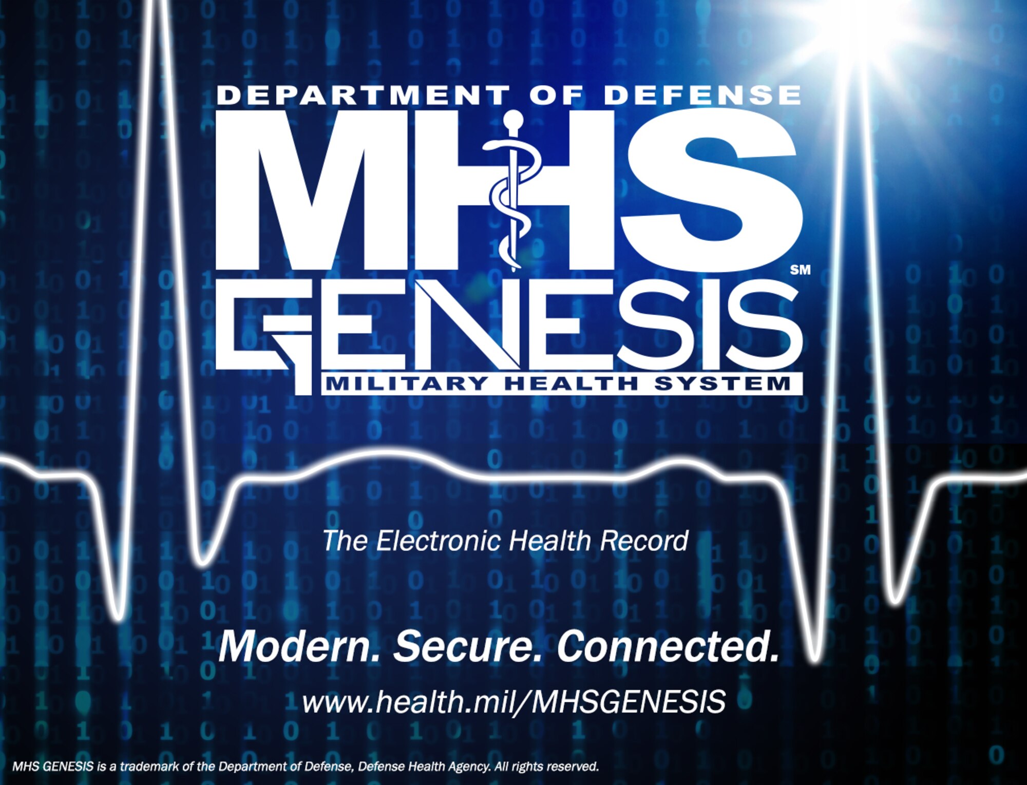The 412th Medical Group began the transition to the new Medical Health System Genesis on Edwards Air Force Base, California, Sept. 26. (Image courtesy of Defense Health Agency)